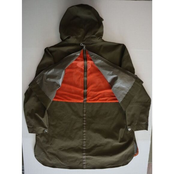 My Anorak 50838SN Women's Sz L Olive Green 2-Way Zip Hooded Trails Jacket - Picture 14 of 14
